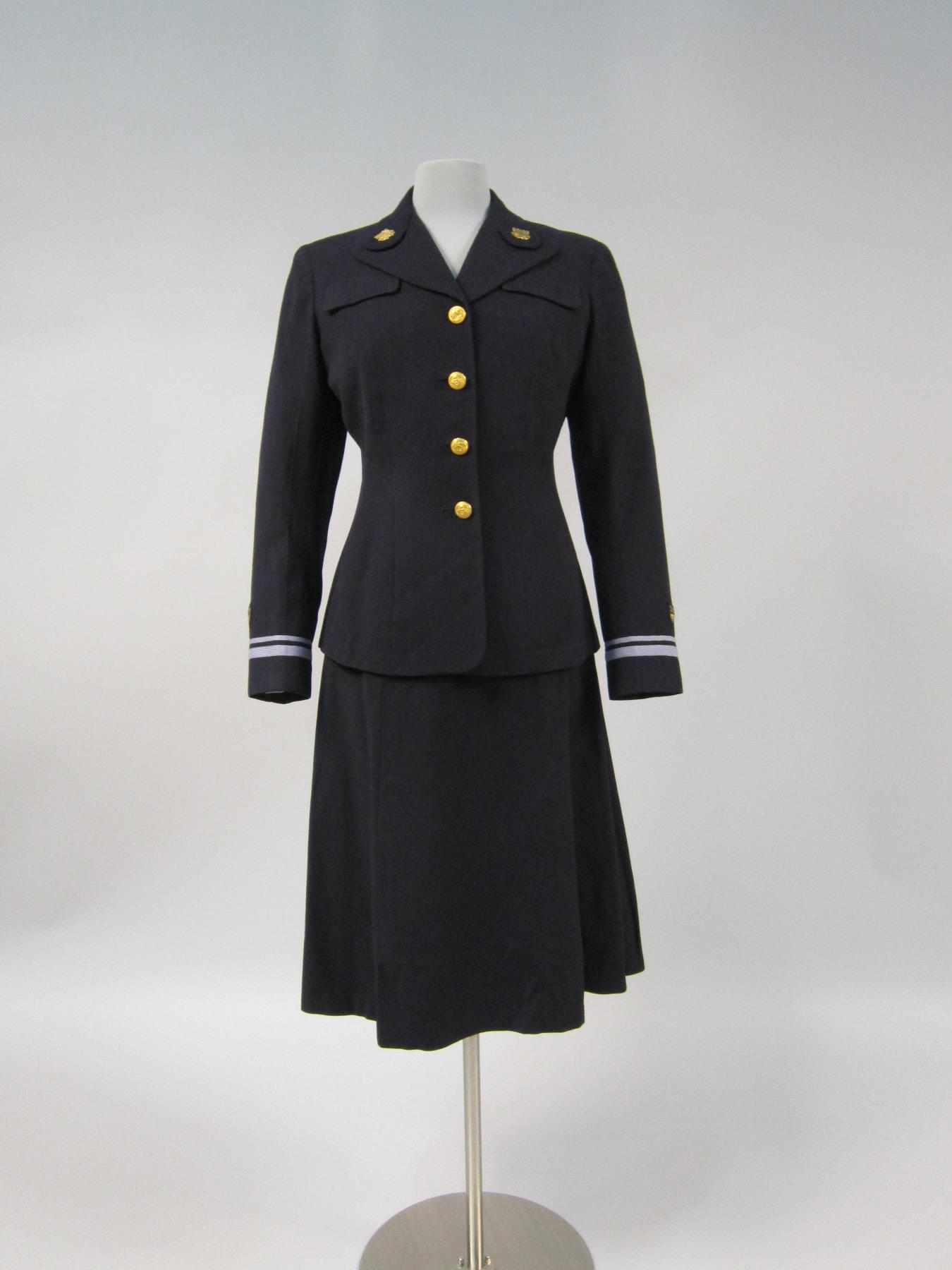 Image of World War II Coast Guard (SPAR) uniform, ca. 1940